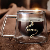 200ml Wholesale Borosilicate Glass Coffee Cups with Handle