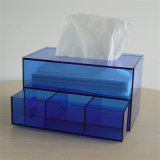 Clear Acrylic Tissue Box Holders Napkin Dispenser Box with Drawer