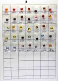 Glass Color Chart B3 Various Color for Jewelry