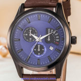 Custom Logo Quartz Men's Watch Crystal Swiss Wrist for Man (WY-17009B)