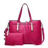 Contrast Color Bat Fashion Shoulder PU Leather Designer Handbag (FTE-018)
