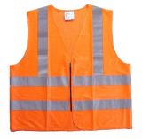 Orange High Visibility Reflective Safety Vest