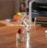 Crystal Glass Animal Horse Model Craft for Gift