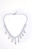 Hot Sale Fashion 925 Silver Necklace with Dangling Drop