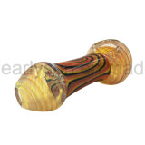 Handcraft Dual Color Glass Smoking Pipe for Tobacco (ES-HP-484)