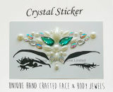 Adhesive Face Stickers Gems Rhinestone Temporary Tattoo Jewels Festival Party Body Face Sticker (SR-14)