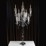 High End Clear Crystal Candle Holder with Competitive Price