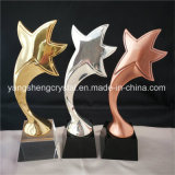 Metal Star Trophy Crystal Metal Trophy