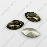 Sw Elements Crystal Stones Foil Back Navette Shape Black Diamond 3017 9*18mm