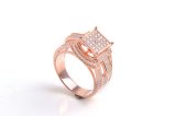 Rose Gold Plating925 Sterling Silver Ring with CZ