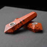 Smoking Hand Pipe Red Obsidian Hand Pipe Natural Material Smoking Pipe