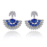 2018 Hot Selling Jewelry Blue Crystal Earring From China Manufacturer