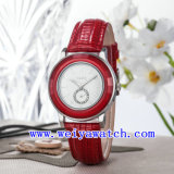 Custom Design Watch Leather Classic Wrist Watches for Women (WY-023C)