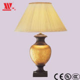 Traditional Table Lamp with Fabric Lampshade Wl-59158