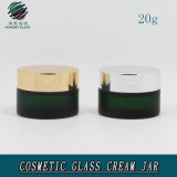 20ml Green Frosted Cosmetic Glass Cream Jar
