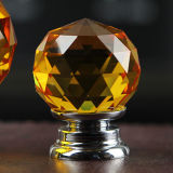 30mm High Quality Amber Fine Glass Clamp Pull for Cabinet