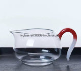 Pyrex Glass Pure Hademade Water Cup with Colorful Holder
