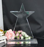 Star Shape Crystal Trophy Awards