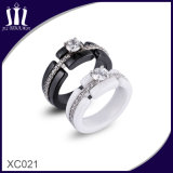 Xc021 Imitation Fine Jewelry Decoration Gift Stainless Steel Ceramic Ring