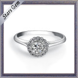 White Cubic Zirconia 925 Sterling Silver Female Ring