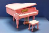 Lovely Pink Wooden Piano Musical Box Elegant Music Box for Birthday Gift (LP-31F)
