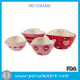 Pink and Red Kitchenware Heart Shaped Measuring Cups