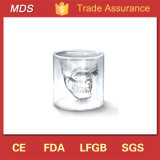 Dinking Glass Crystal Double Wall Skull Wine Glass Cup