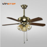 42 Inch Copper Winding Motor Decorative Ceiling Fan with Wood Blade