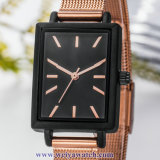 OEM Leather Strap Ladies Quartz Wist Watches, Lady Watch (WY-17034B)
