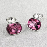 Woman Jewelry Crystal Earring Pink