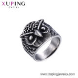 15485 Xuping Stainless Steel Fashion Jewelry Man's Owl Ring