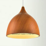 Modern Simple Chandelier Pendant Light with Wood Color for Restaurant