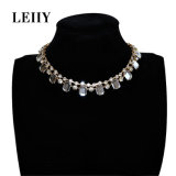 2 Colors Crystal Rhinestone Double Layer Choker Necklace