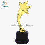 Home Decoration Zinc Alloy Metal Oscar Gold Star Trophy in Stock