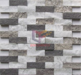 Grey Travertine Mix White Marble Mosaic (CFS911)