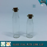 2ml 3ml Wooden Lid Clear Cosmetic Glass Vial