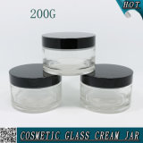 200ml Clear Empty Cosmetic Glass Container Jar 200g