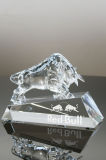 Trophies Rewards Leadership Bull Crystal Award
