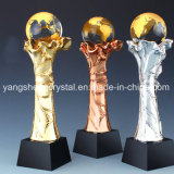 Home Crafts Crystal Lotus Leaf Resin Trophy