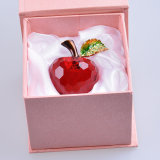 Beautiful Crystal Glass Apple Crafts for Paperweight Gift