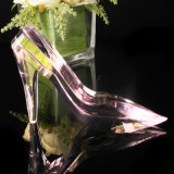 Beautiful Handmade Pink Crystal Shoes for Wedding Gifts