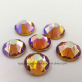 Newest 2088 Best Selling Topaz Ab Flat Back Rhinestone Glass Crystal (FB-01)