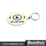 Bestsub Color Edge 48*68mm Oval Plastic Promotional Keychain (PYA68TC)