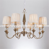 Iron Chandelier Lamp with Fabric Shade (SL2073-8)