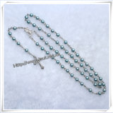 Factory Supply Cheap Plastic Beads Rosary for Gift (IO-cr133)