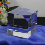 Chamfer Blank Glass Crystal Cube Block for Engraving