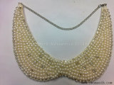 Fashion Rhinestone Pearls Collar Clothes Appliques Beads Women Dress Accessories