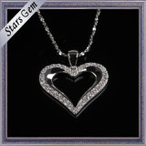Romatic Heart Shape Cubic Zirconia Necklace Fashion Jewellry