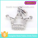 3D Shape Metal Princess Crown Pendant for Bracelet #11935
