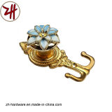 Zinc Alloy Beautiful Window / Curtain Hook with Color Crystal (ZH-8606)